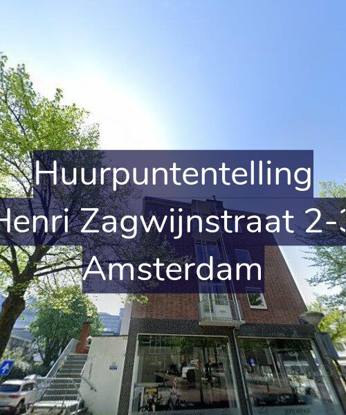 Foto gevel Huurpuntentelling voor Henri Zagwijnstraat 2-3, Amsterdam