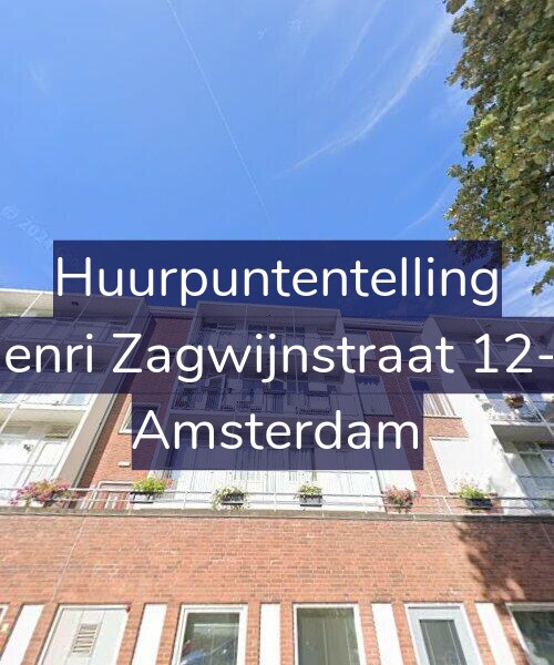 Foto gevel Huurpuntentelling voor Henri Zagwijnstraat 12-3, Amsterdam