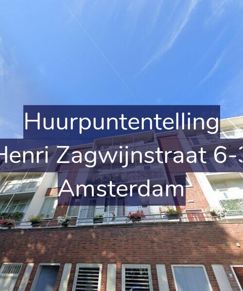 Foto gevel Huurpuntentelling voor Henri Zagwijnstraat 6-3, Amsterdam