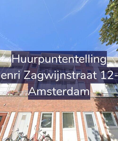 Foto gevel Huurpuntentelling voor Henri Zagwijnstraat 12-1, Amsterdam