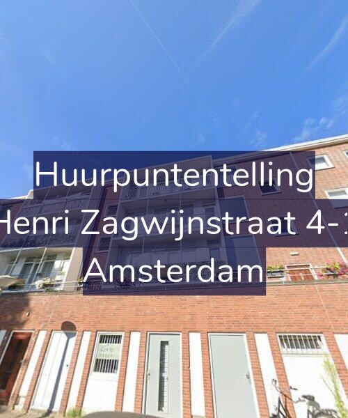Foto gevel Huurpuntentelling voor Henri Zagwijnstraat 4-1, Amsterdam