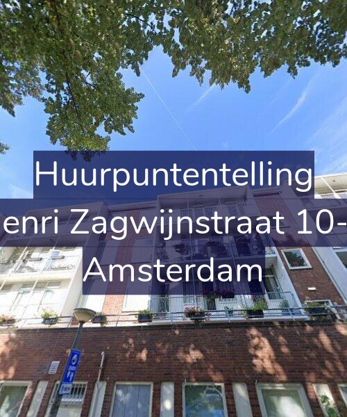 Foto gevel Huurpuntentelling voor Henri Zagwijnstraat 10-2, Amsterdam