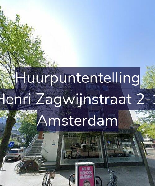 Foto gevel Huurpuntentelling voor Henri Zagwijnstraat 2-1, Amsterdam