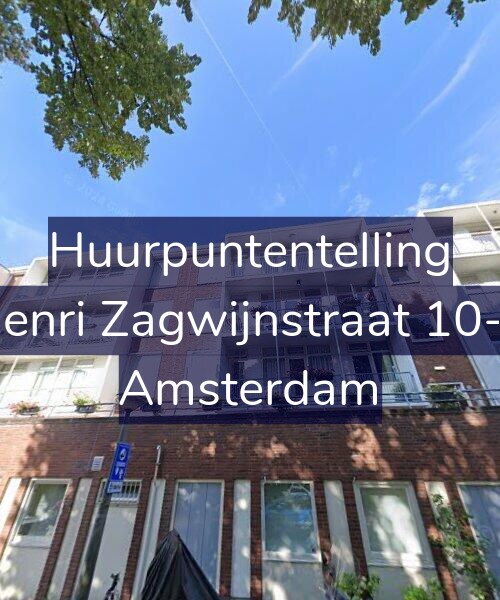 Foto gevel Huurpuntentelling voor Henri Zagwijnstraat 10-1, Amsterdam