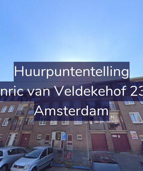 Foto gevel Huurpuntentelling voor Henric van Veldekehof 23-1, Amsterdam