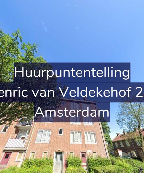 Foto gevel Huurpuntentelling voor Henric van Veldekehof 2-2, Amsterdam
