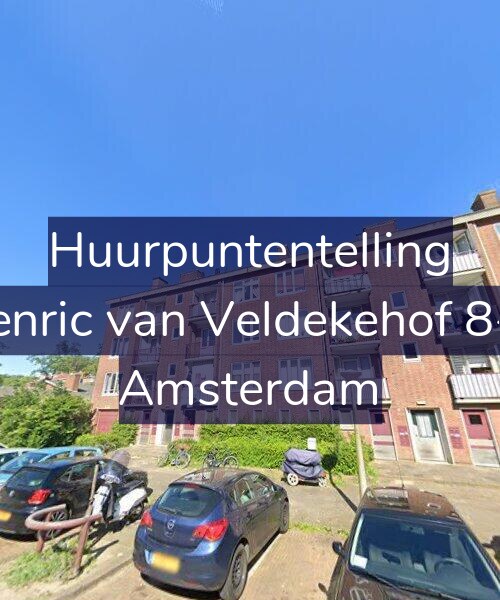 Foto gevel Huurpuntentelling voor Henric van Veldekehof 8-H, Amsterdam