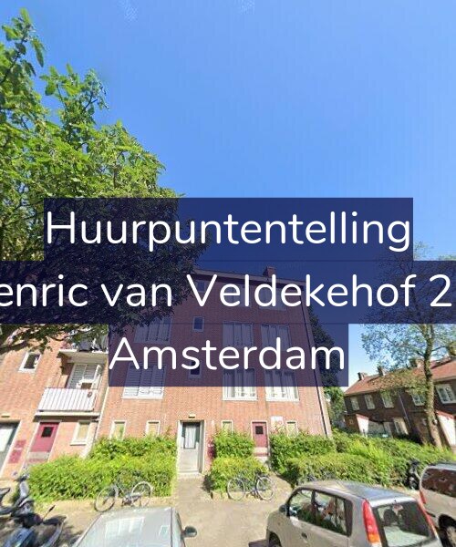 Foto gevel Huurpuntentelling voor Henric van Veldekehof 2-1, Amsterdam