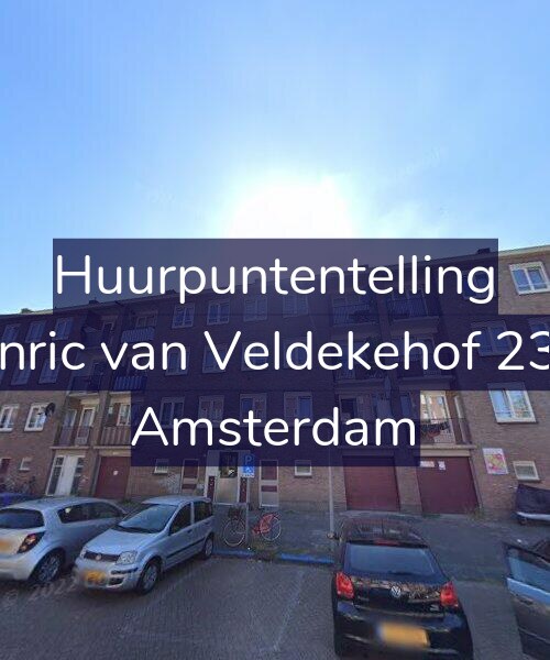 Foto gevel Huurpuntentelling voor Henric van Veldekehof 23-H, Amsterdam