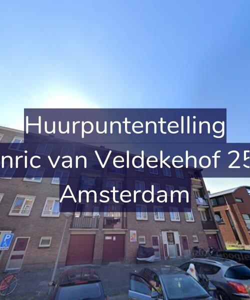 Foto gevel Huurpuntentelling voor Henric van Veldekehof 25-1, Amsterdam