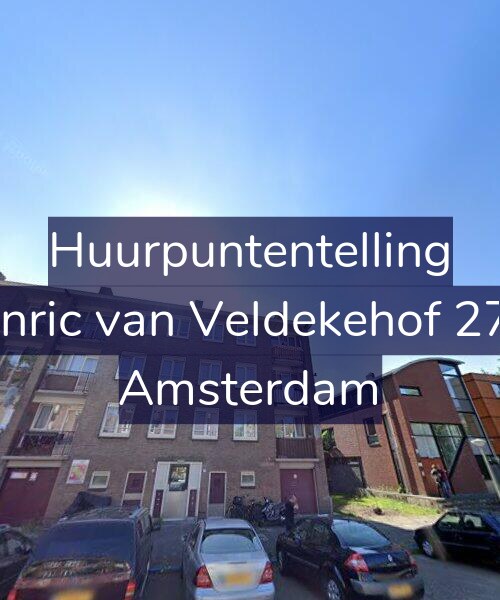 Foto gevel Huurpuntentelling voor Henric van Veldekehof 27-1, Amsterdam