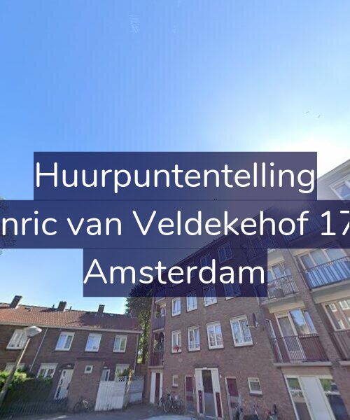Foto gevel Huurpuntentelling voor Henric van Veldekehof 17-2, Amsterdam