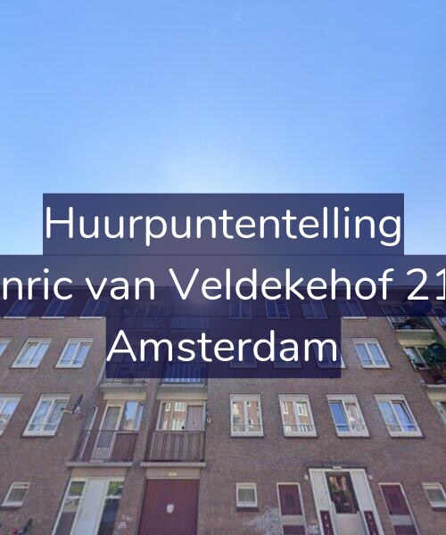 Foto gevel Huurpuntentelling voor Henric van Veldekehof 21-2, Amsterdam