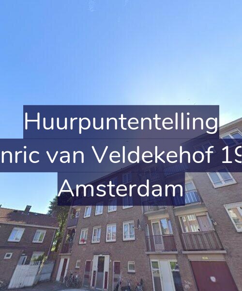 Foto gevel Huurpuntentelling voor Henric van Veldekehof 19-2, Amsterdam