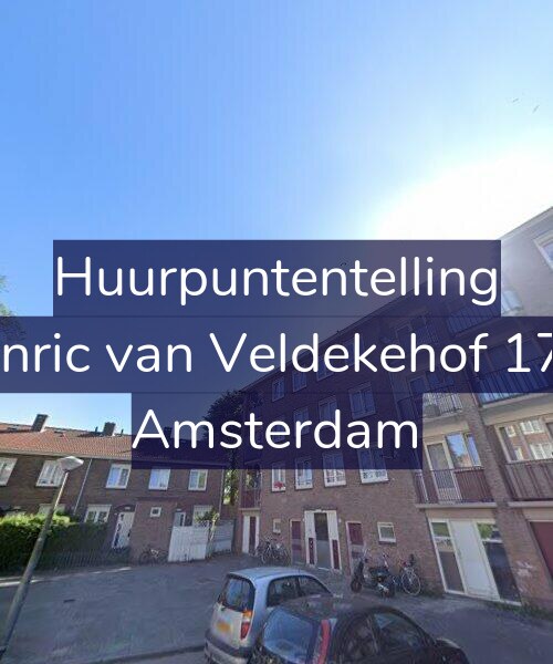 Foto gevel Huurpuntentelling voor Henric van Veldekehof 17-1, Amsterdam
