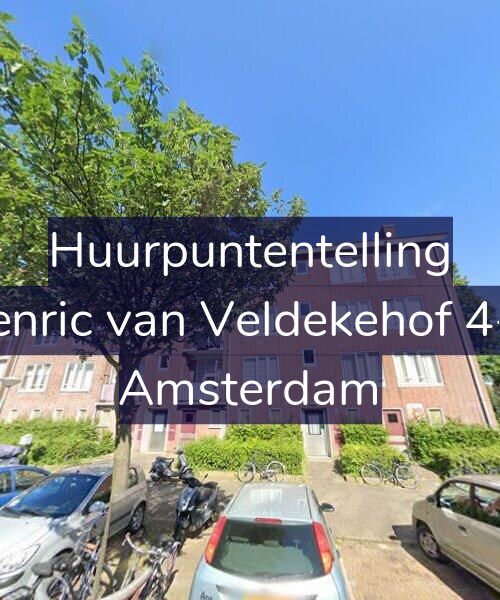Foto gevel Huurpuntentelling voor Henric van Veldekehof 4-H, Amsterdam