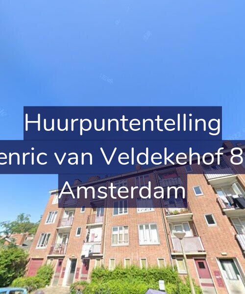 Foto gevel Huurpuntentelling voor Henric van Veldekehof 8-2, Amsterdam