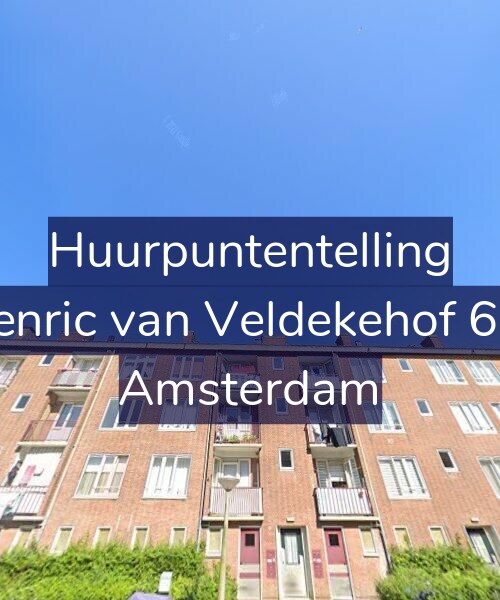 Foto gevel Huurpuntentelling voor Henric van Veldekehof 6-2, Amsterdam