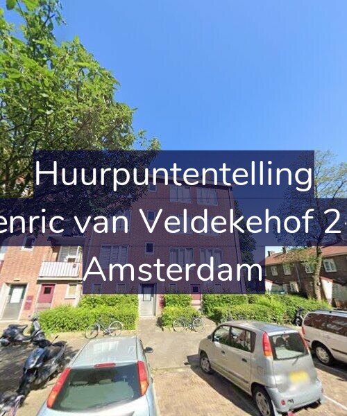 Foto gevel Huurpuntentelling voor Henric van Veldekehof 2-H, Amsterdam