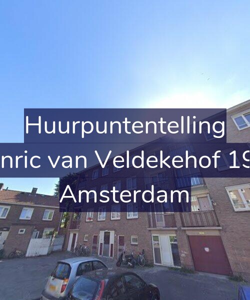 Foto gevel Huurpuntentelling voor Henric van Veldekehof 19-1, Amsterdam
