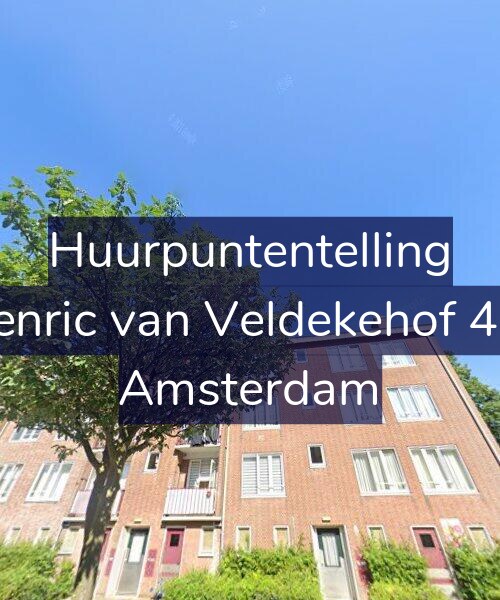 Foto gevel Huurpuntentelling voor Henric van Veldekehof 4-2, Amsterdam