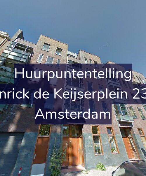 Foto gevel Huurpuntentelling voor Henrick de Keijserplein 23-D, Amsterdam