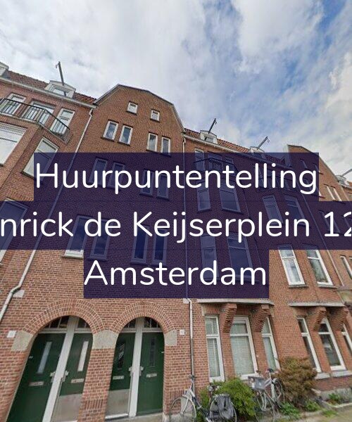 Foto gevel Huurpuntentelling voor Henrick de Keijserplein 12-1, Amsterdam
