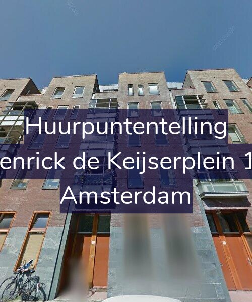 Foto gevel Huurpuntentelling voor Henrick de Keijserplein 17, Amsterdam