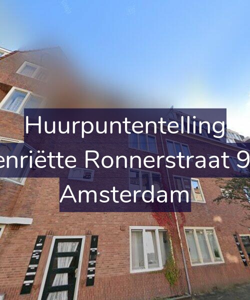Foto gevel Huurpuntentelling voor Henriëtte Ronnerstraat 9-1, Amsterdam