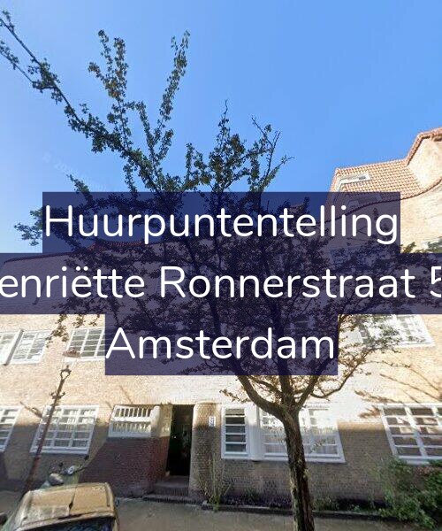 Foto gevel Huurpuntentelling voor Henriëtte Ronnerstraat 50, Amsterdam