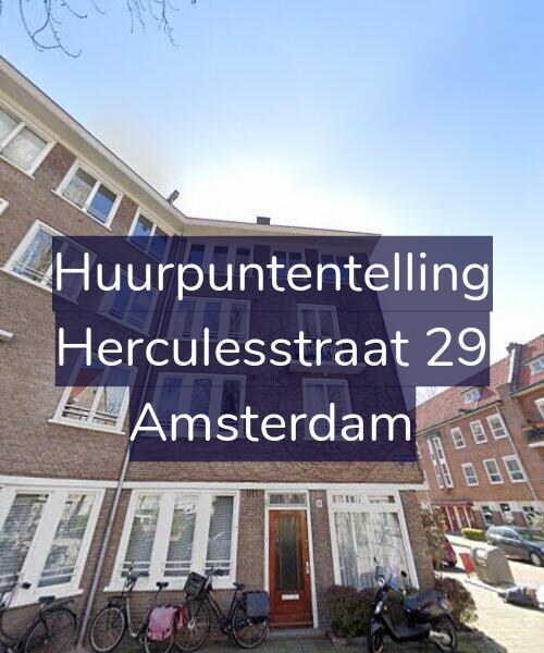 Foto gevel Huurpuntentelling voor Herculesstraat 29, Amsterdam