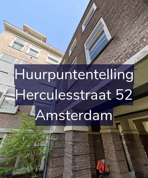 Foto gevel Huurpuntentelling voor Herculesstraat 52, Amsterdam