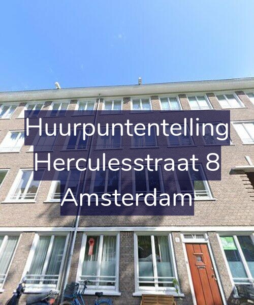 Foto gevel Huurpuntentelling voor Herculesstraat 8, Amsterdam