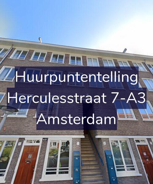 Foto gevel Huurpuntentelling voor Herculesstraat 7-A3, Amsterdam