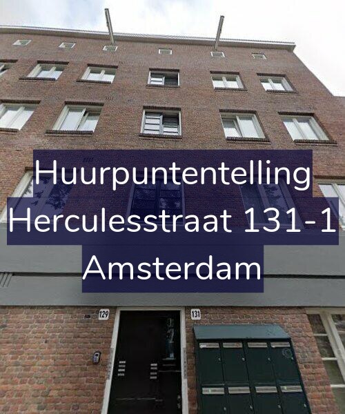 Foto gevel Huurpuntentelling voor Herculesstraat 131-1, Amsterdam