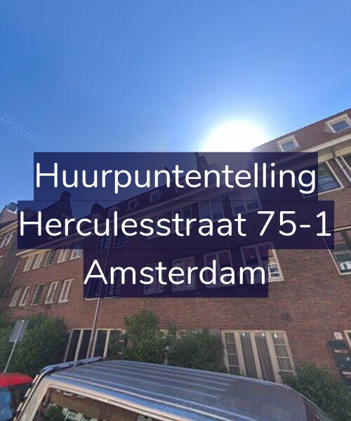 Foto gevel Huurpuntentelling voor Herculesstraat 75-1, Amsterdam