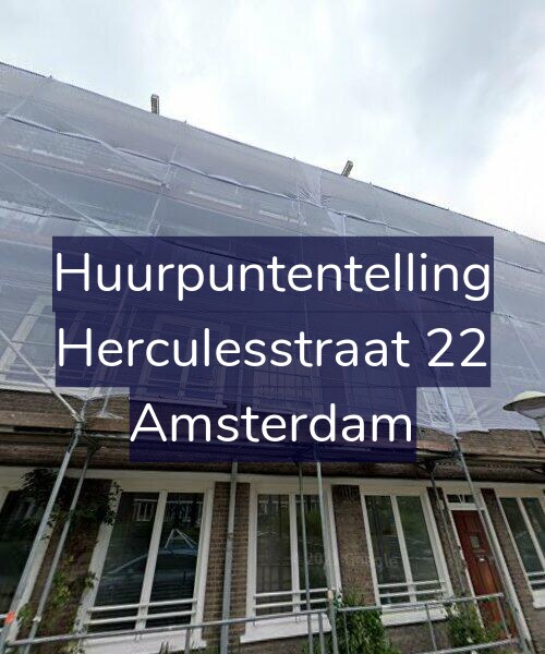 Foto gevel Huurpuntentelling voor Herculesstraat 22, Amsterdam