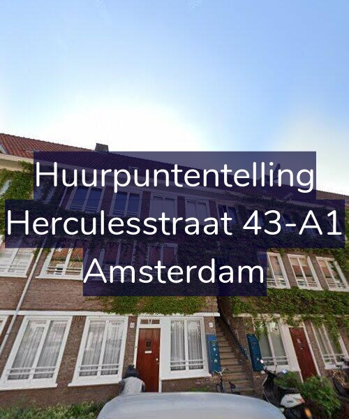 Foto gevel Huurpuntentelling voor Herculesstraat 43-A1, Amsterdam