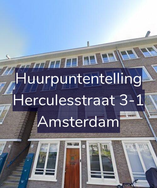 Foto gevel Huurpuntentelling voor Herculesstraat 3-1, Amsterdam