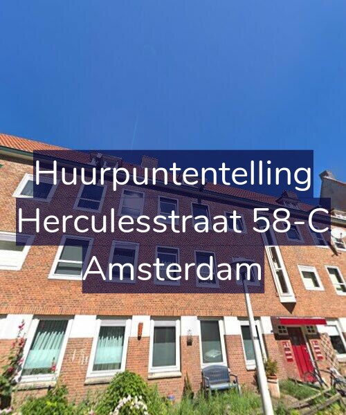 Foto gevel Huurpuntentelling voor Herculesstraat 58-C, Amsterdam