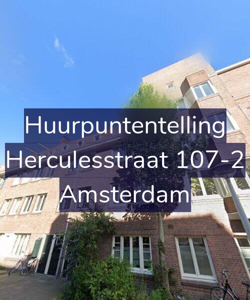 Foto gevel Huurpuntentelling voor Herculesstraat 107-2, Amsterdam
