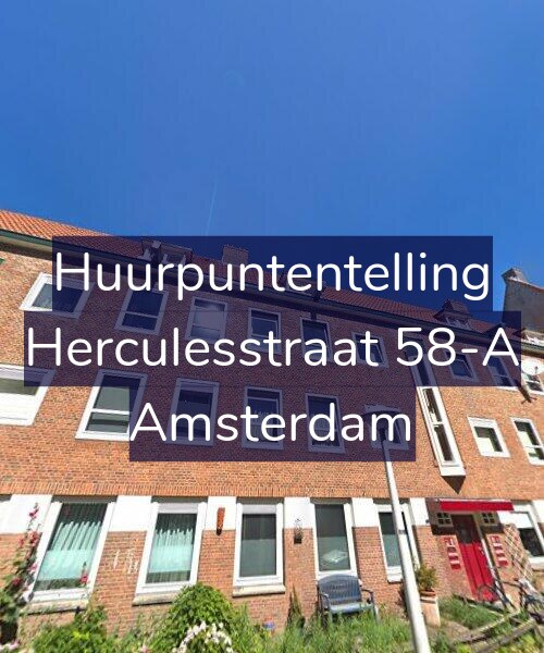 Foto gevel Huurpuntentelling voor Herculesstraat 58-A, Amsterdam