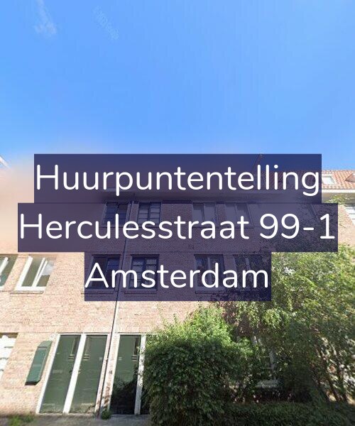 Foto gevel Huurpuntentelling voor Herculesstraat 99-1, Amsterdam