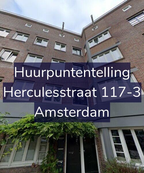 Foto gevel Huurpuntentelling voor Herculesstraat 117-3, Amsterdam