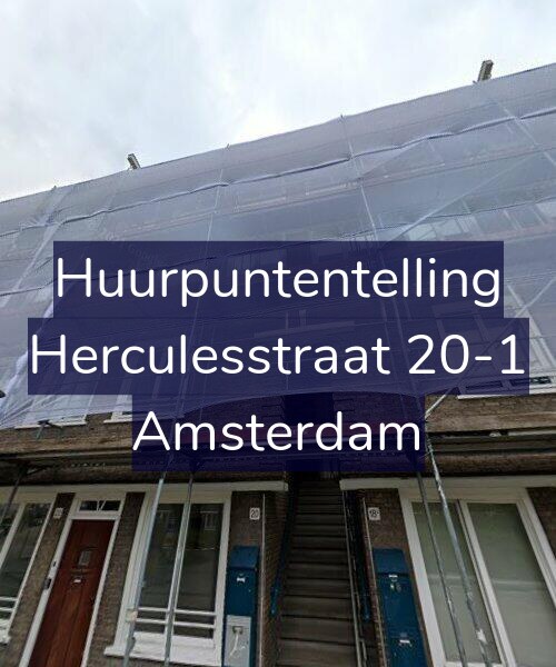 Foto gevel Huurpuntentelling voor Herculesstraat 20-1, Amsterdam