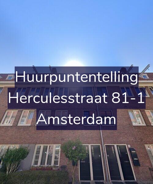 Foto gevel Huurpuntentelling voor Herculesstraat 81-1, Amsterdam
