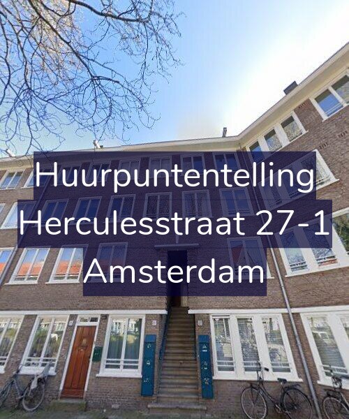 Foto gevel Huurpuntentelling voor Herculesstraat 27-1, Amsterdam