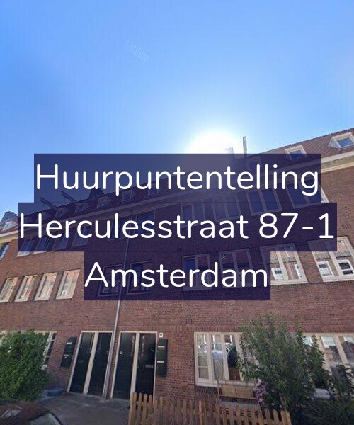Foto gevel Huurpuntentelling voor Herculesstraat 87-1, Amsterdam