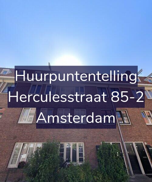 Foto gevel Huurpuntentelling voor Herculesstraat 85-2, Amsterdam