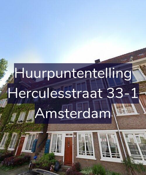 Foto gevel Huurpuntentelling voor Herculesstraat 33-1, Amsterdam